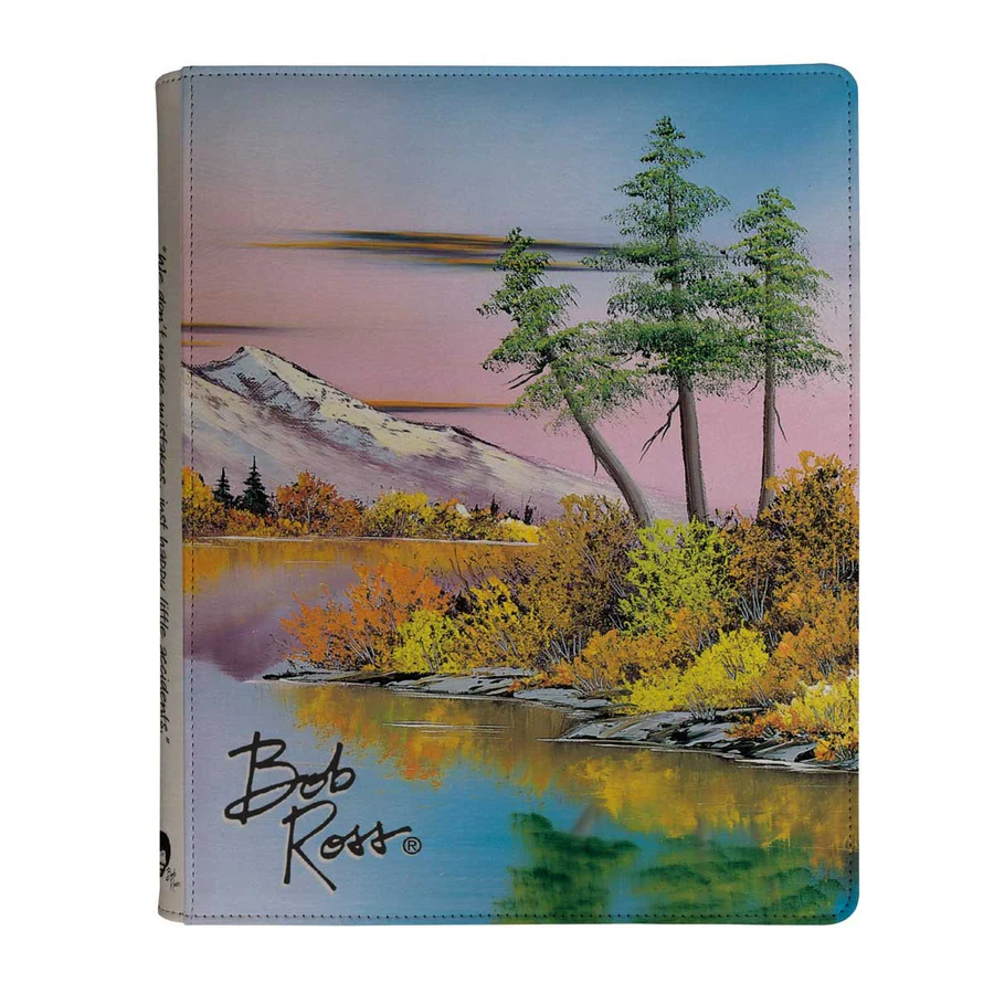 Pokemon bob ross mighty mountain lake 9 pocket zippered pro binder – stijlvolle opslag
