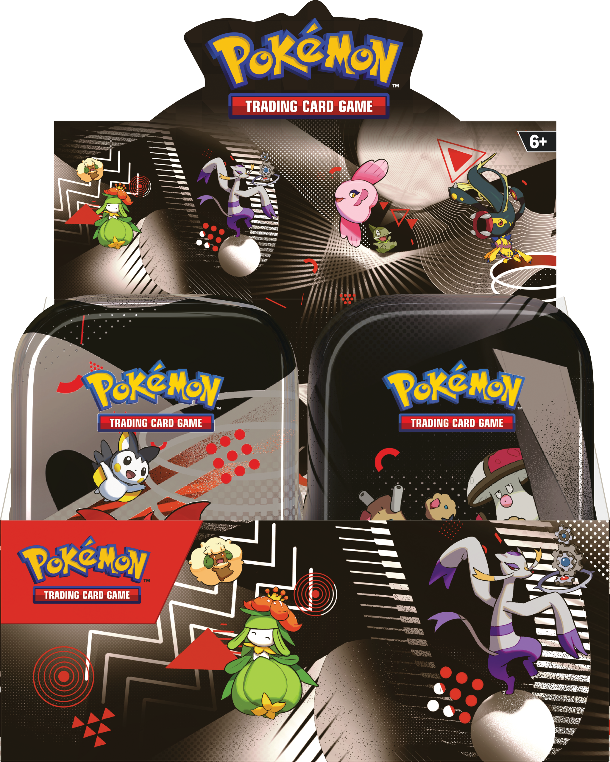Pokemon black bolt & white flare mini tin display (sv10.5)