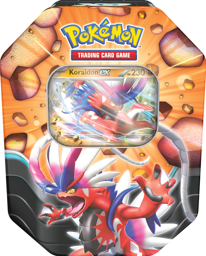 Pokemon slashing legends ex tin koraidon