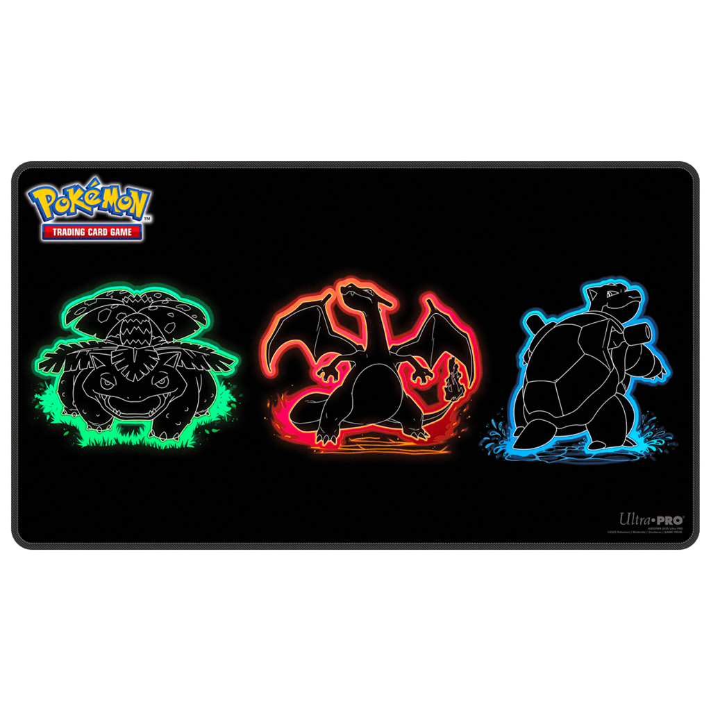 Pokemon ultra pro playmat foil neon kanto